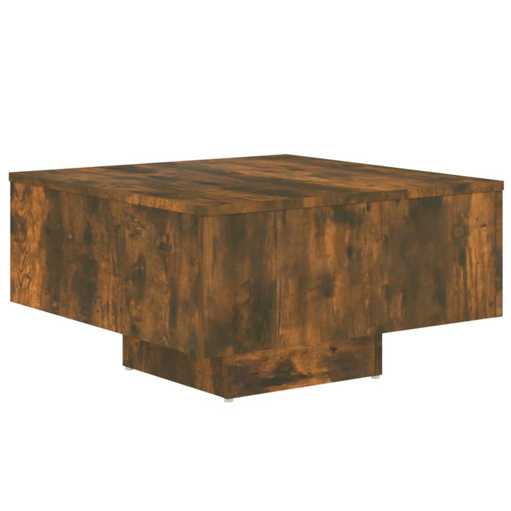 Vidaxl Konferenčný stolík dymový dub 60x60x31,5 cm spracované drevo